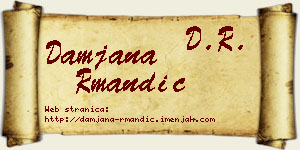Damjana Rmandić vizit kartica